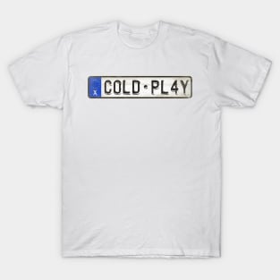 C0LD PL4Y - License Plate T-Shirt